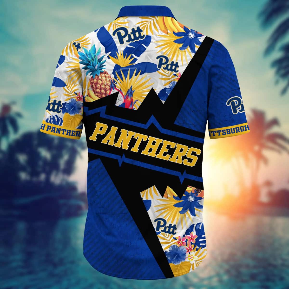 NCAA Pitt Panthers Hawaiian Shirt Tropical Summer Gift For Boyfriend Birthday NCAA Pitt Panthers Hawaiian Shirt Tropical Summer Gift For Boyfriend Birthday