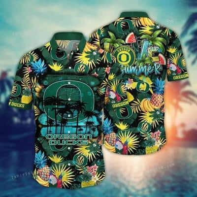 Vintage Aloha NCAA Oregon Ducks Hawaiian Shirt Tropical Fruit Pattern Gift For Beach Lovers Vintage Aloha NCAA Oregon Ducks Hawaiian Shirt Tropical Fruit Pattern Gift For Beach Lovers