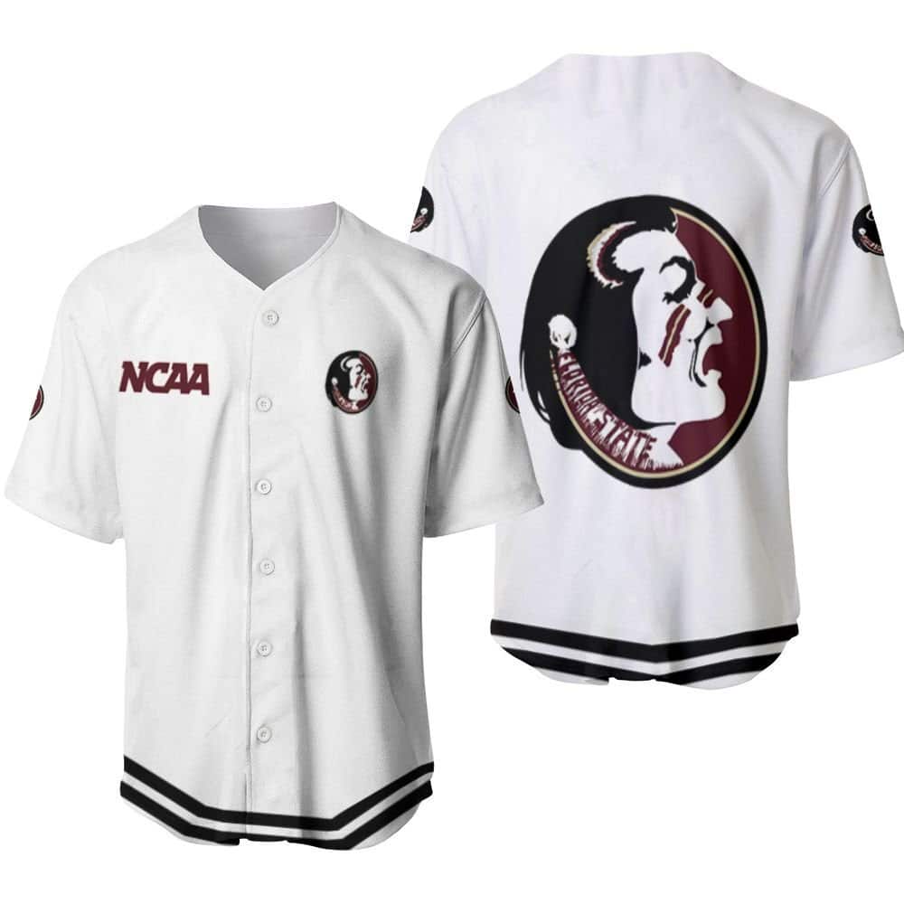 White Florida State Seminoles Baseball Jersey Gift For NCCA Fans