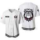White NCAA Georgia Bulldogs Baseball Jersey Gift For Sport Lovers White NCAA Georgia Bulldogs Baseball Jersey Gift For Sport Lovers