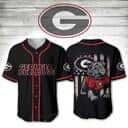 NCAA Georgia Bulldogs Baseball Jersey US Flag Gift For Stepdad NCAA Georgia Bulldogs Baseball Jersey US Flag Gift For Stepdad