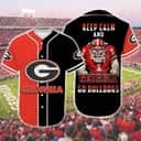 Keep Calm And NCAA Go Georgia Bulldogs Baseball Jersey Gift For Loyal Fans Keep Calm And NCAA Go Georgia Bulldogs Baseball Jersey Gift For Loyal Fans