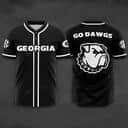 Black NCAA Georgia Bulldogs Baseball Jersey Go Dawgs Gift For New Dad Black NCAA Georgia Bulldogs Baseball Jersey Go Dawgs Gift For New Dad