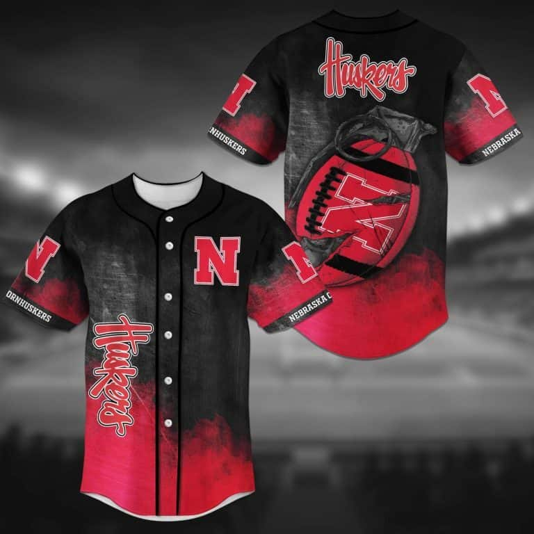 Cool NCAA Nebraska Cornhuskers Baseball Jersey Grenade Gift For Spectators