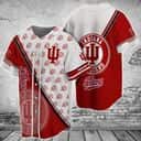 White And Red NCAA Indiana Hoosiers Baseball Jersey Gift For Sports Lovers White And Red NCAA Indiana Hoosiers Baseball Jersey Gift For Sports Lovers