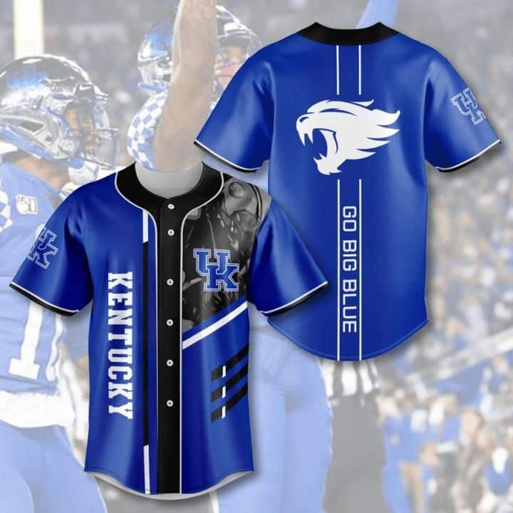 NCAA Kentucky Wildcats Baseball Jersey Go Big Blue Gift For Sports Lovers NCAA Kentucky Wildcats Baseball Jersey Go Big Blue Gift For Sports Lovers