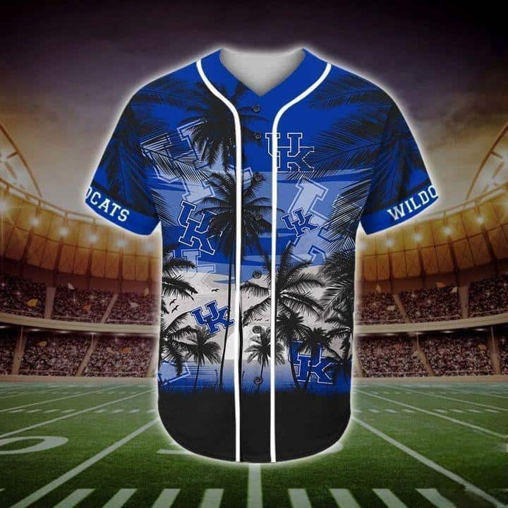 Vintage NCAA Kentucky Wildcats Baseball Jersey Palm Trees Gift For Beach Lovers Vintage NCAA Kentucky Wildcats Baseball Jersey Palm Trees Gift For Beach Lovers