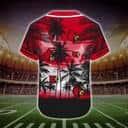Vintage NCAA Louisville Cardinals Baseball Jersey Palm Tree And Mascot Logo Gift For Sport Dad