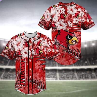 Aloha NCAA Louisville Cardinals Baseball Jersey Hibiscus Flowers Gift For Sport Lovers Aloha NCAA Louisville Cardinals Baseball Jersey Hibiscus Flowers Gift For Sport Lovers
