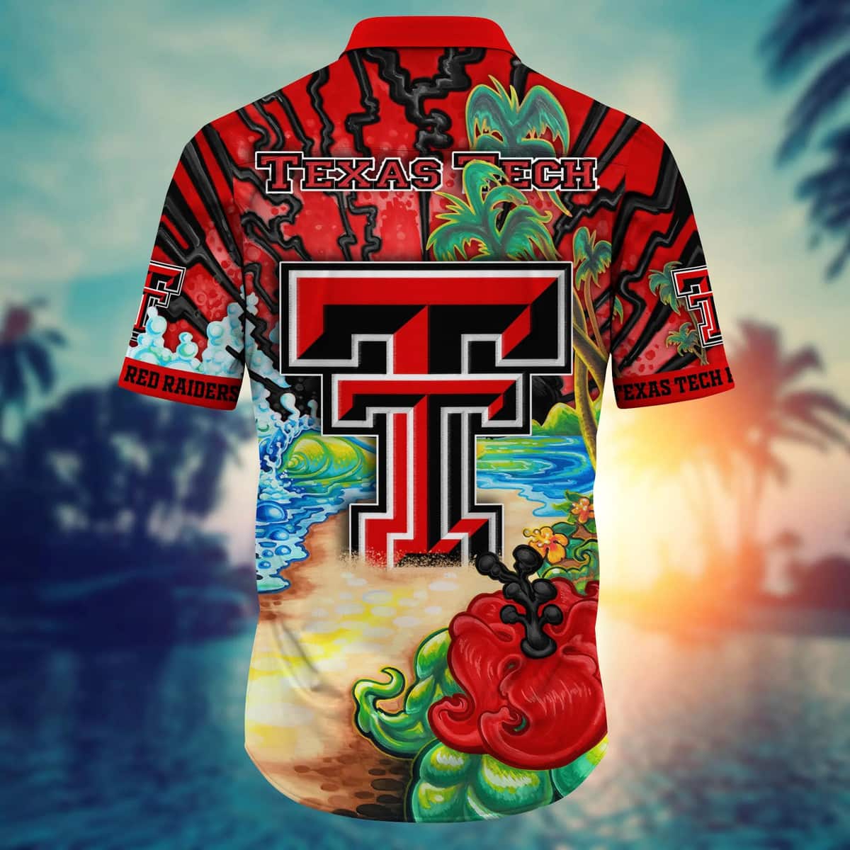 Colorful Aloha NCAA Texas Tech Hawaiian Shirt Summer Holiday Gift For Family Colorful Aloha NCAA Texas Tech Hawaiian Shirt Summer Holiday Gift For Family