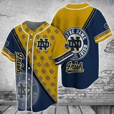 Awesome Irish NCAA Notre Dame Baseball Jersey Gift For Sport Dad Awesome Irish NCAA Notre Dame Baseball Jersey Gift For Sport Dad