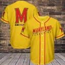 Yellow NCAA Maryland Terrapins Baseball Jersey Gift For Friends Yellow NCAA Maryland Terrapins Baseball Jersey Gift For Friends