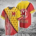 Red And Yellow NCAA Maryland Terrapins Baseball Jersey Gift For Baseball Fans Red And Yellow NCAA Maryland Terrapins Baseball Jersey Gift For Baseball Fans