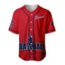 Red MLB Atlanta Braves Baseball Jersey Best Gift For Dad From Daughter Red MLB Atlanta Braves Baseball Jersey Best Gift For Dad From Daughter