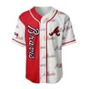 Red And White MLB Atlanta Braves Baseball Jersey Gift For Sports Lovers Red And White MLB Atlanta Braves Baseball Jersey Gift For Sports Lovers