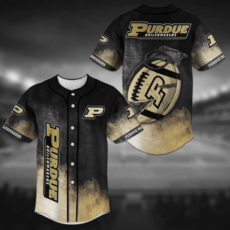 Cool NCAA Purdue Boilermakers Baseball Jersey Grenade Gift For Sport Lovers