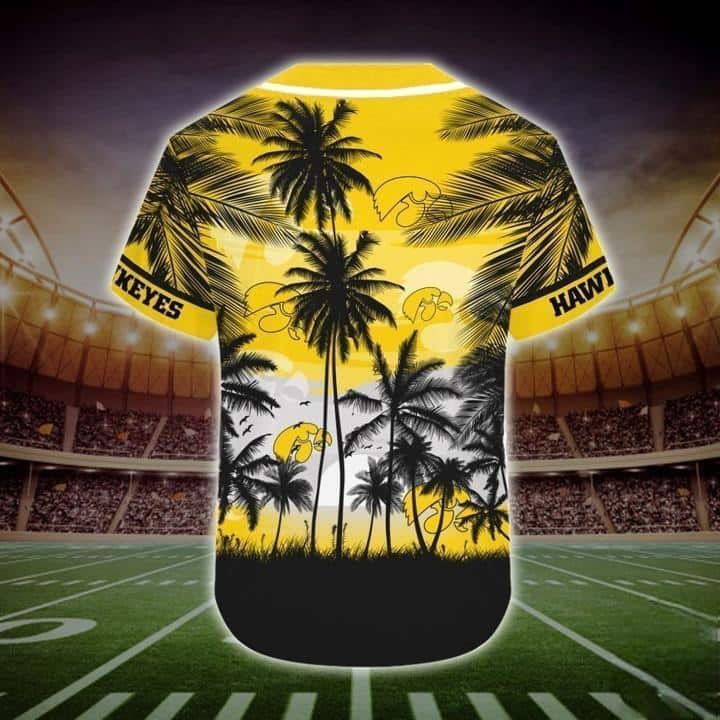 Vintage NCAA Iowa Hawkeyes Baseball Jersey Palm Tree Summer Holiday Gift Vintage NCAA Iowa Hawkeyes Baseball Jersey Palm Tree Summer Holiday Gift
