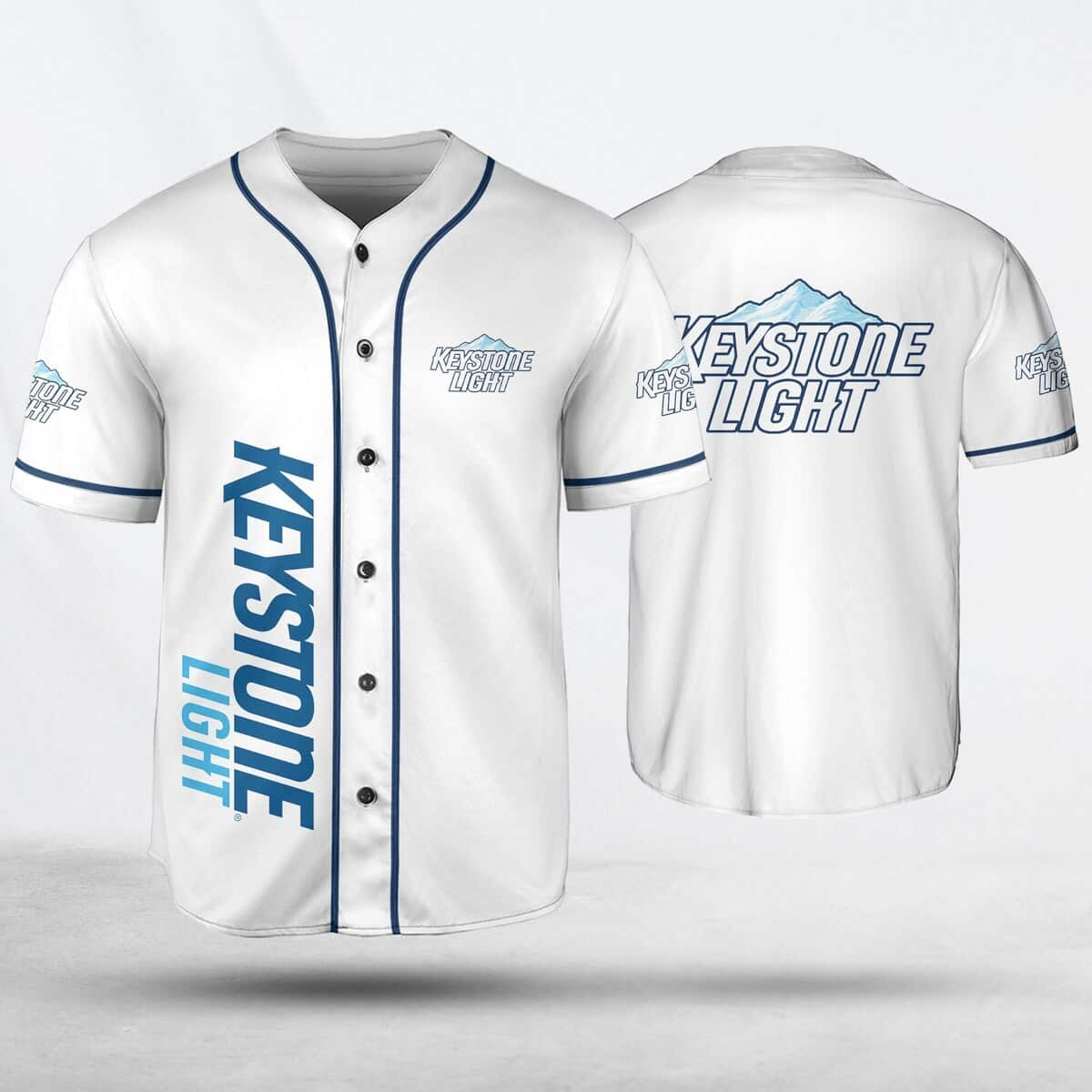 White Keystone Light Baseball Jersey Gift For Friendship