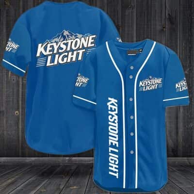 Blue Keystone Light Baseball Jersey Gift For Beer Lovers Blue Keystone Light Baseball Jersey Gift For Beer Lovers