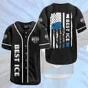 Black Old Milwaukee Baseball Jersey US Flag Gift For New Grandpa