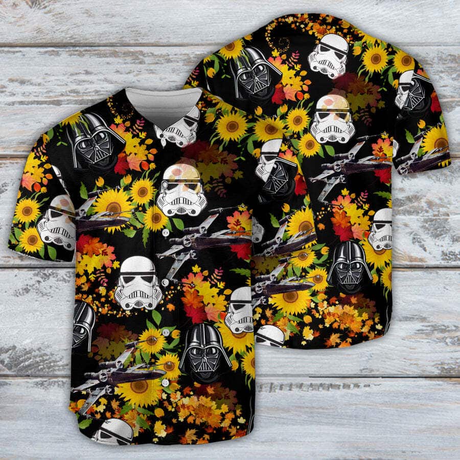 Awesome Darth Vader Baseball Jersey Star Wars Stormtrooper Sunflowers Gift For New Dad Awesome Darth Vader Baseball Jersey Star Wars Stormtrooper Sunflowers Gift For New Dad