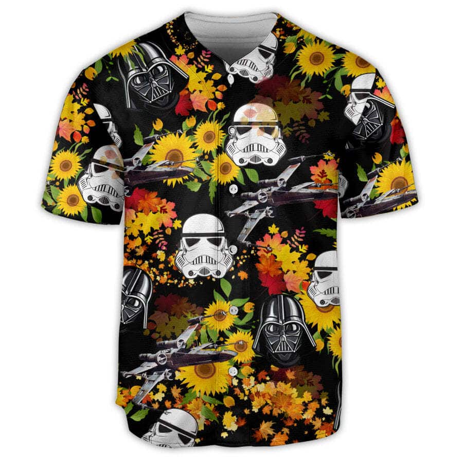 Awesome Darth Vader Baseball Jersey Star Wars Stormtrooper Sunflowers Gift For New Dad Awesome Darth Vader Baseball Jersey Star Wars Stormtrooper Sunflowers Gift For New Dad