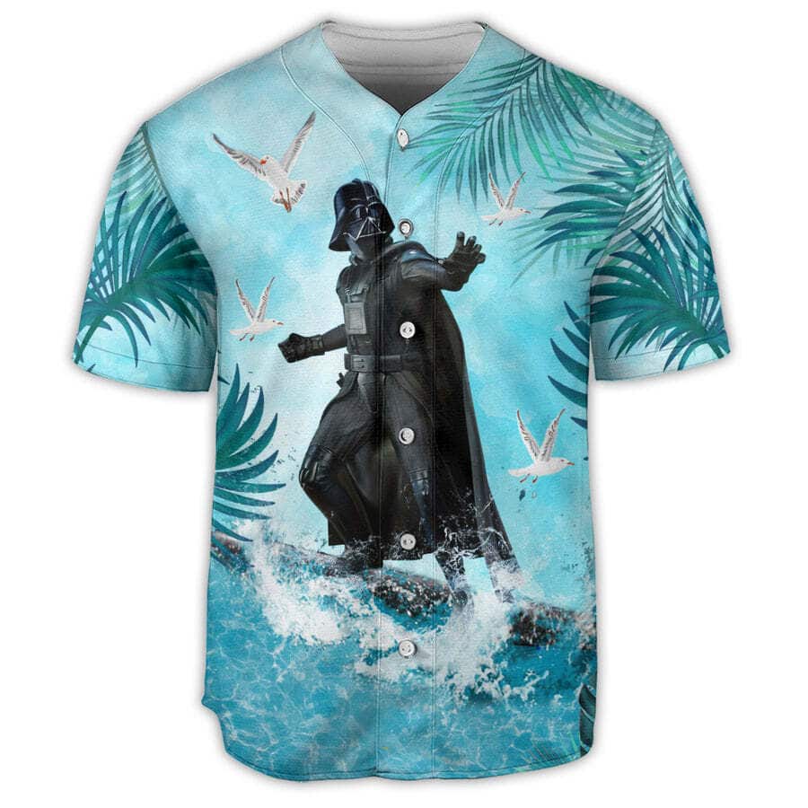Aloha Darth Vader Baseball Jersey Surfing Palm Leaves Gift For Star Wars Fans Aloha Darth Vader Baseball Jersey Surfing Palm Leaves Gift For Star Wars Fans