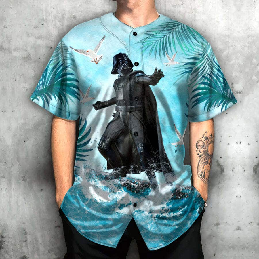 Aloha Darth Vader Baseball Jersey Surfing Palm Leaves Gift For Star Wars Fans Aloha Darth Vader Baseball Jersey Surfing Palm Leaves Gift For Star Wars Fans