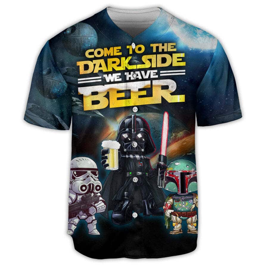 Awesome Darth Vader Baseball Jersey Stormtrooper Boba Fett Come To The Dark Side We Have Beer Gift For Boyfriend Awesome Darth Vader Baseball Jersey Stormtrooper Boba Fett Come To The Dark Side We Have Beer Gift For Boyfriend