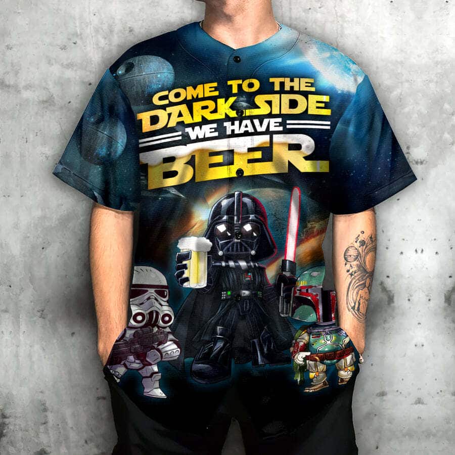 Awesome Darth Vader Baseball Jersey Stormtrooper Boba Fett Come To The Dark Side We Have Beer Gift For Boyfriend Awesome Darth Vader Baseball Jersey Stormtrooper Boba Fett Come To The Dark Side We Have Beer Gift For Boyfriend