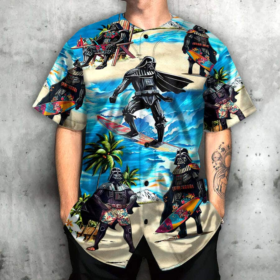 Trending Darth Vader Baseball Jersey Surfing Funny Gift For Star Wars Fans Trending Darth Vader Baseball Jersey Surfing Funny Gift For Star Wars Fans