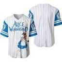 White And Blue Disney Baseball Jersey Alice Wonderland Gift For Best Friend White And Blue Disney Baseball Jersey Alice Wonderland Gift For Best Friend