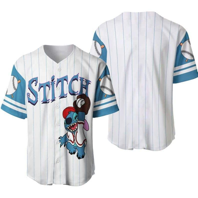 Basic Disney Baseball Jersey Stich Gift For Dad From Daughter