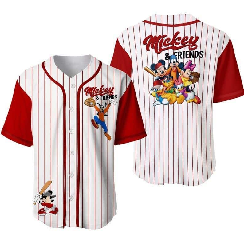 Awesome Disney Baseball Jersey Mickey Minnie And Friends Gift For Daughter