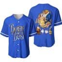 Blue Disney Baseball Jersey Beauty And Beast Gift For Boyfriend Blue Disney Baseball Jersey Beauty And Beast Gift For Boyfriend