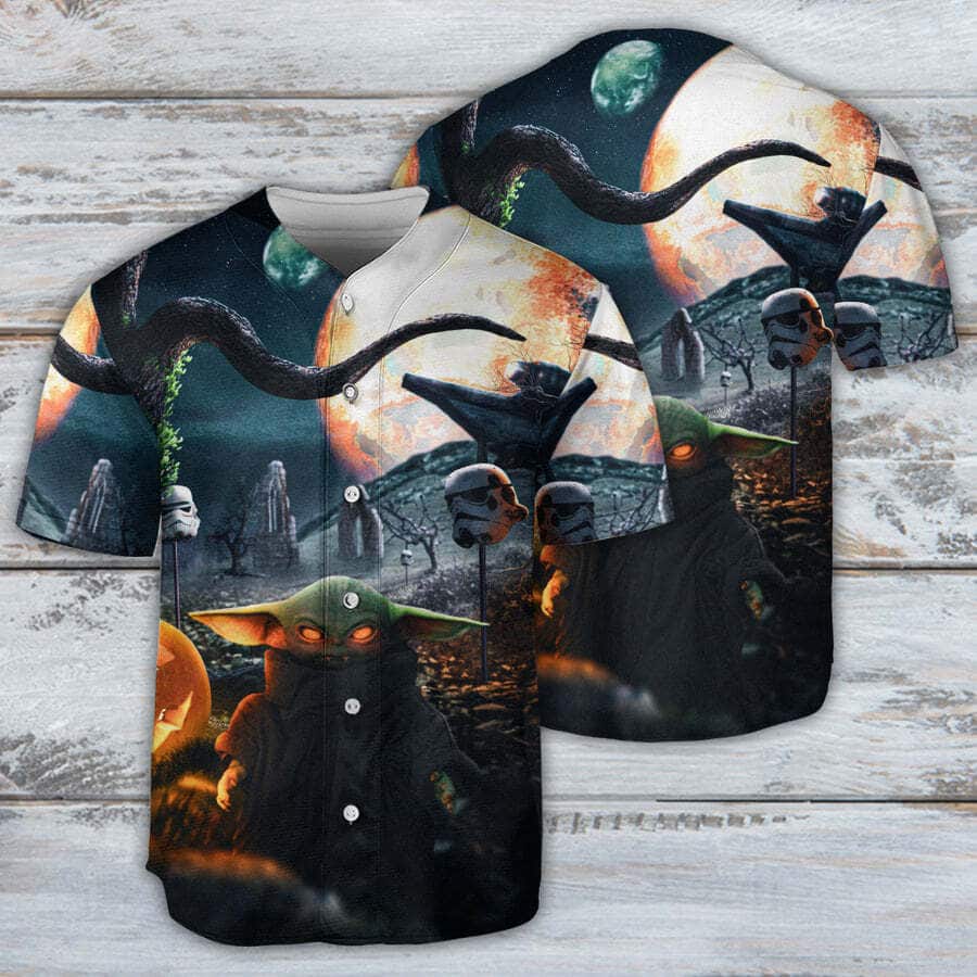 Halloween Baby Yoda Baseball Jersey Stormtrooper Gift For Star Wars Lovers Halloween Baby Yoda Baseball Jersey Stormtrooper Gift For Star Wars Lovers