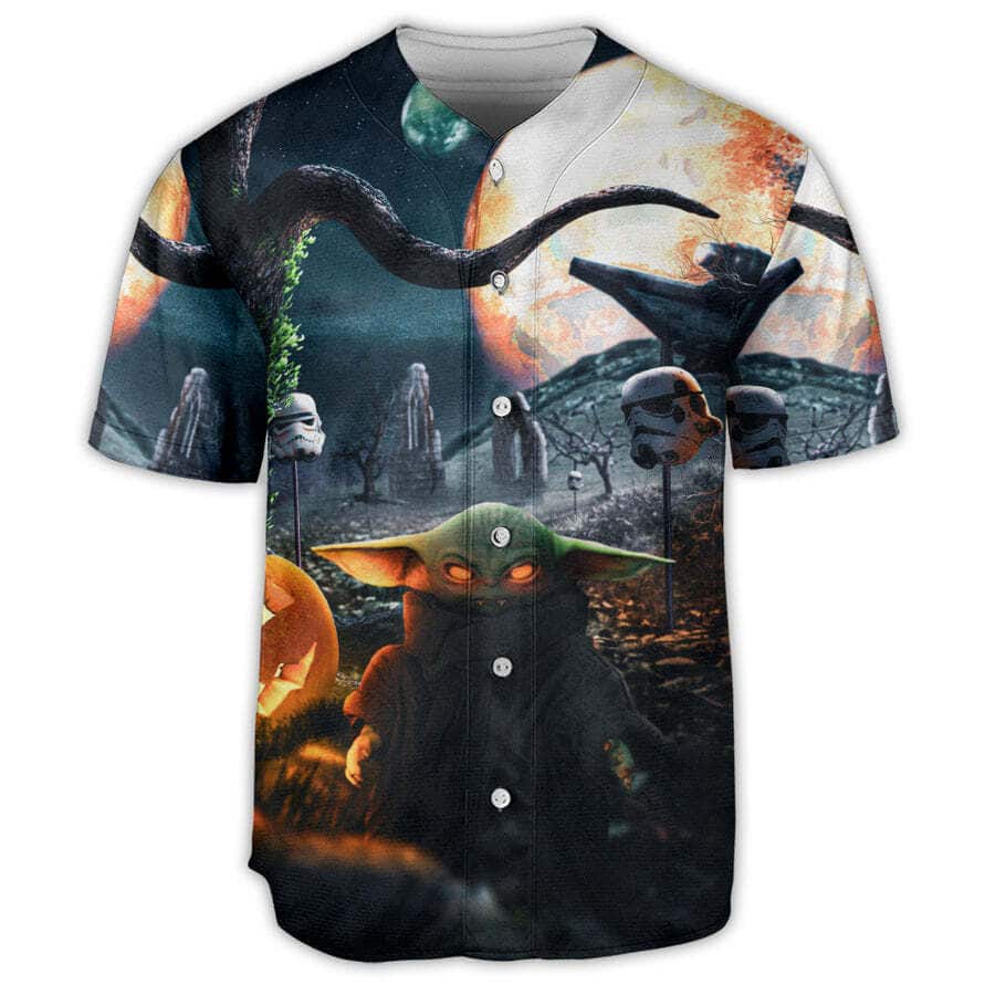 Halloween Baby Yoda Baseball Jersey Stormtrooper Gift For Star Wars Lovers Halloween Baby Yoda Baseball Jersey Stormtrooper Gift For Star Wars Lovers