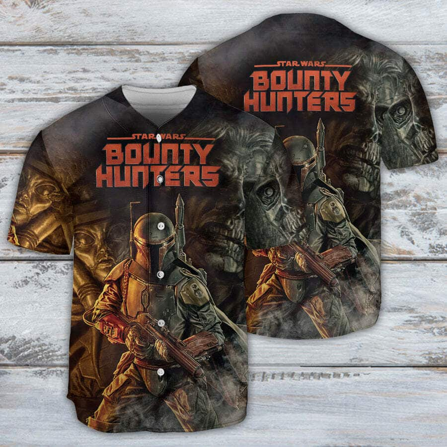 Awesome Star Wars Boba Fett Baseball Jersey Bounty Hunters Gift For Boyfriend