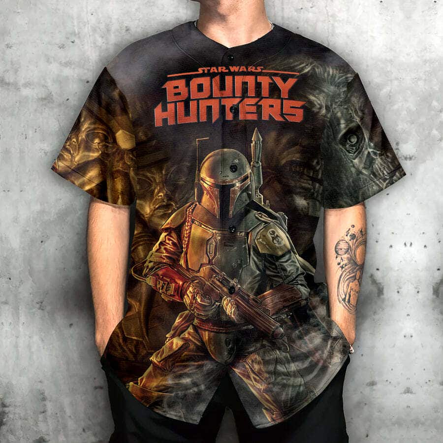 Awesome Star Wars Boba Fett Baseball Jersey Bounty Hunters Gift For Boyfriend Awesome Star Wars Boba Fett Baseball Jersey Bounty Hunters Gift For Boyfriend