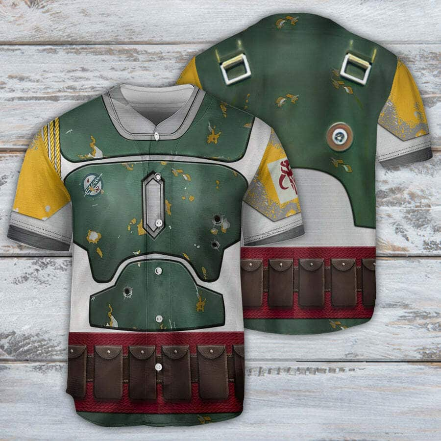 Stylish Star Wars Boba Fett Baseball Jersey Army Gift For Dad