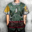 Stylish Star Wars Boba Fett Baseball Jersey Army Gift For Dad