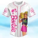 White Barbie Baseball Jersey Birthday Party Barbie Land Gift For Fans White Barbie Baseball Jersey Birthday Party Barbie Land Gift For Fans