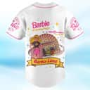 White Barbie Baseball Jersey Birthday Party Barbie Land Gift For Fans White Barbie Baseball Jersey Birthday Party Barbie Land Gift For Fans