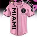 Customized Name Messi Baseball Jersey Inter Miami Pink Gift For Friendship Customized Name Messi Baseball Jersey Inter Miami Pink Gift For Friendship
