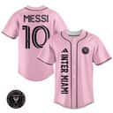 Messi Baseball Jersey 10 Inter Miami Fc Gift For Sports Lovers Messi Baseball Jersey 10 Inter Miami Fc Gift For Sports Lovers