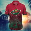 Vintage Aloha NHL Minnesota Wild Hawaiian Shirt Gift For Great Dad
