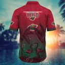 Vintage Aloha NHL Minnesota Wild Hawaiian Shirt Gift For Great Dad