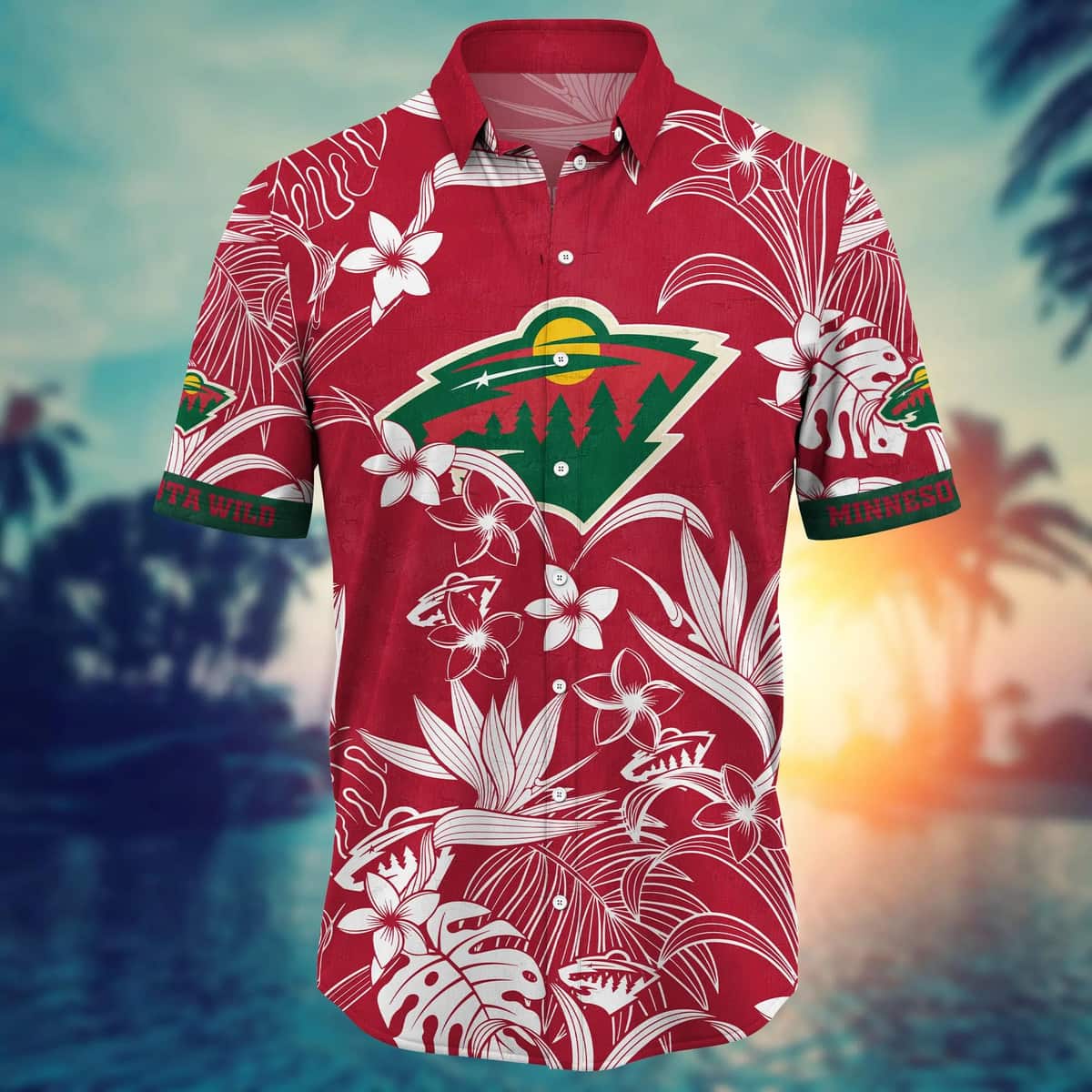 NHL Minnesota Wild Hawaiian Shirt Tropical Forest Gift For Beach Lovers NHL Minnesota Wild Hawaiian Shirt Tropical Forest Gift For Beach Lovers