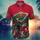 Floral Aloha NHL Minnesota Wild Hawaiian Shirt Cool Gift For Family Floral Aloha NHL Minnesota Wild Hawaiian Shirt Cool Gift For Family