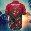 Floral Aloha NHL Minnesota Wild Hawaiian Shirt Cool Gift For Family Floral Aloha NHL Minnesota Wild Hawaiian Shirt Cool Gift For Family